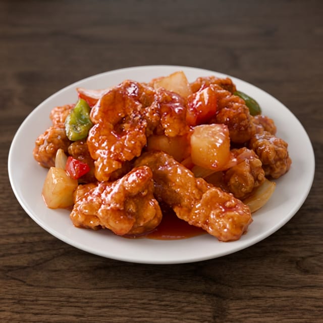 Sweet & Sour Pork Chop Hong Kong Style.