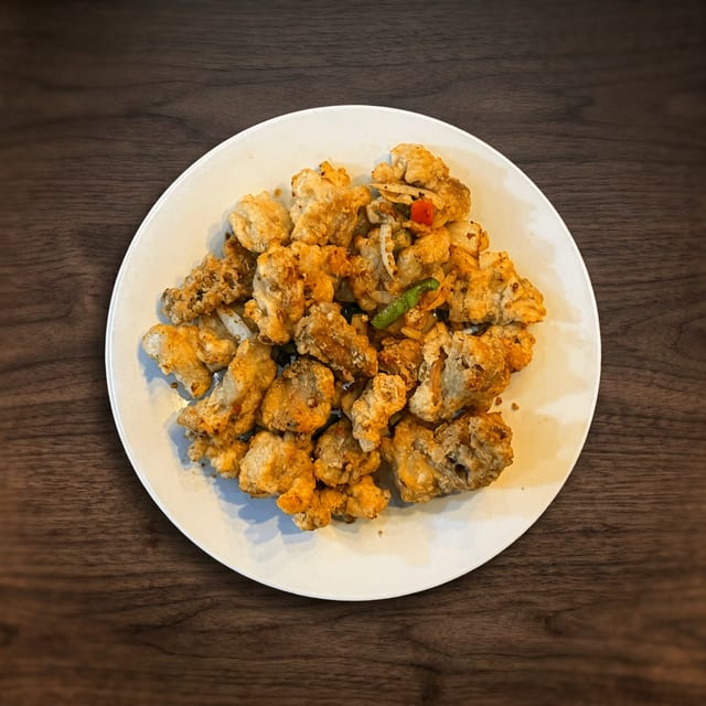 Spicy Salt & Pepper Chicken.