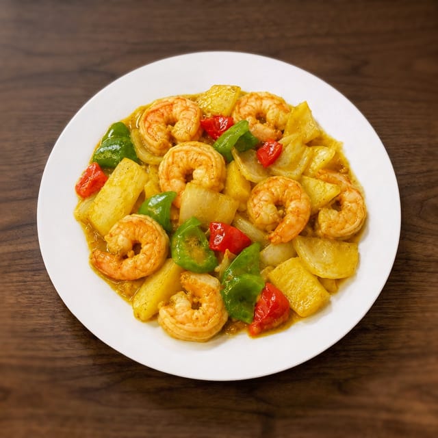 Curry Shrimp.