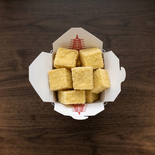 Golden Tofu Triangle.