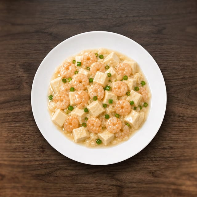 Baby Shrimp with Soft Tofu.