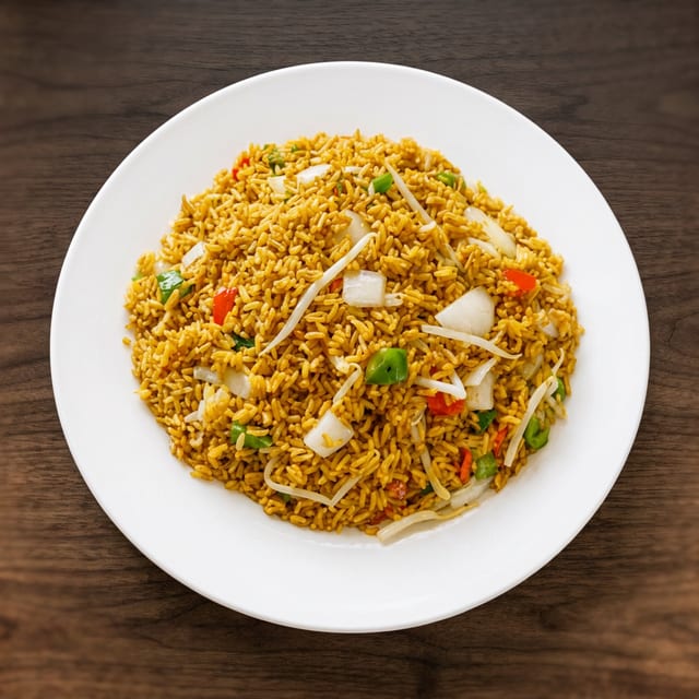 Curry Vegetable Fried Rice.