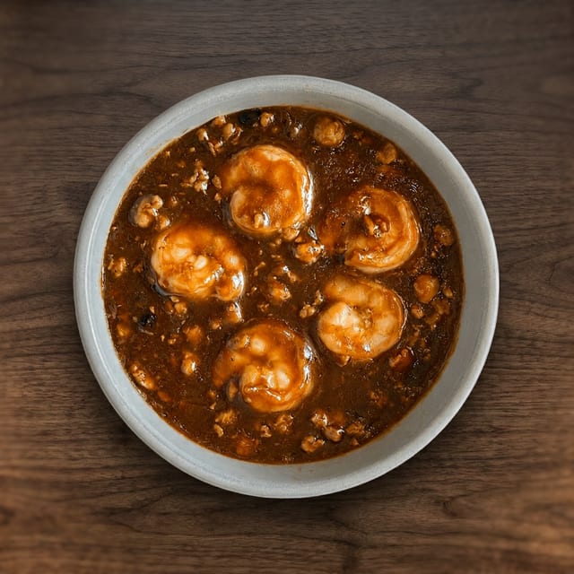 Shrimp with Lobster Sauce.
