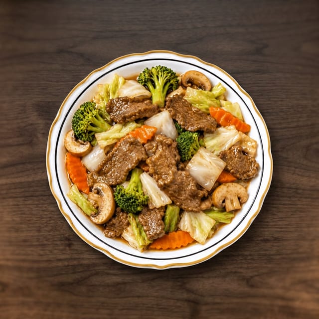 Beef with Mixed Vegetables.