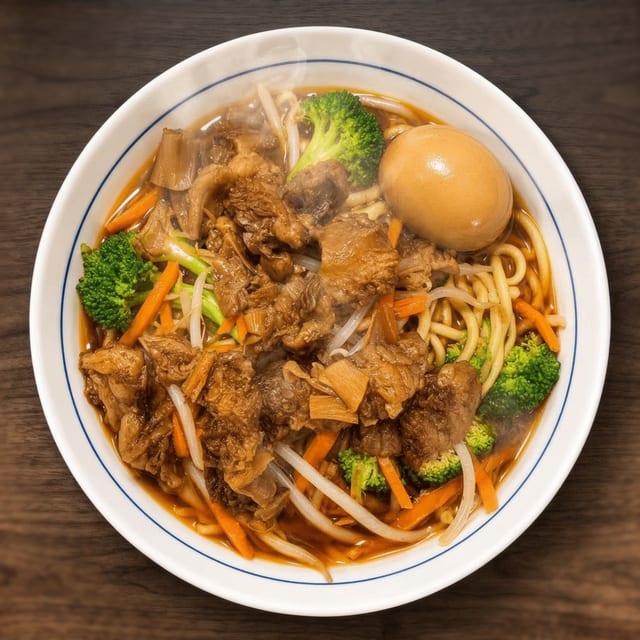 Spicy Stew Beef Soup Noodle.