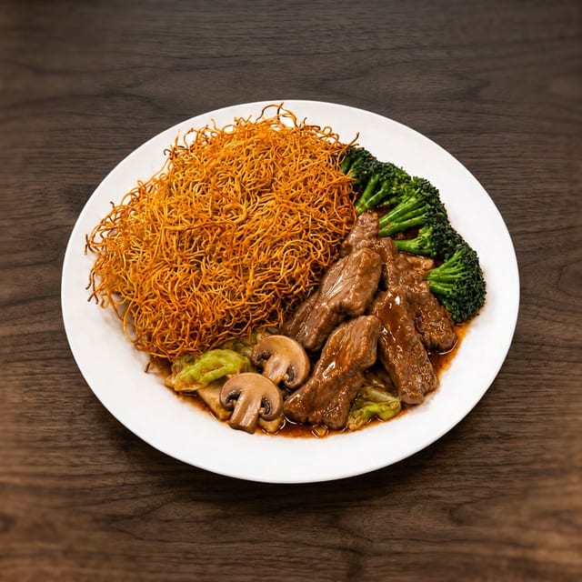 Beef Pan Fried Noodles.