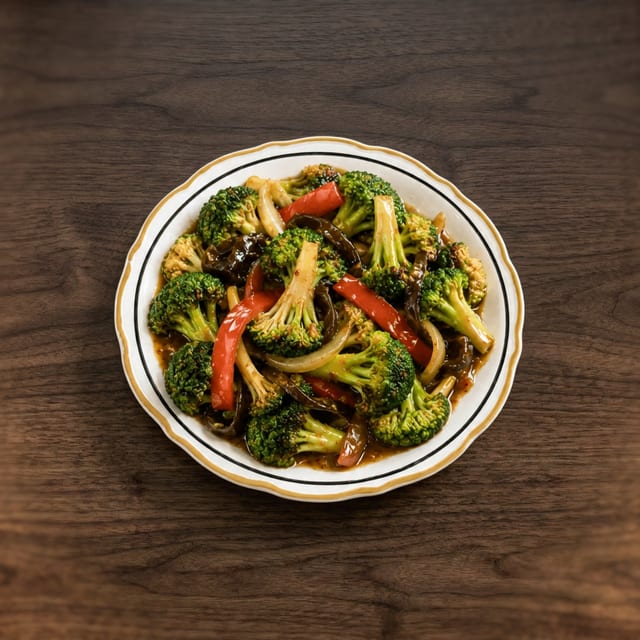 Broccoli with Garlic Sauce.