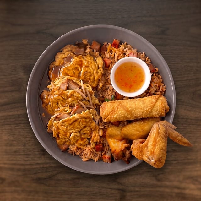 Pork Egg Foo Young Plate (Pick 2 Appetizer).