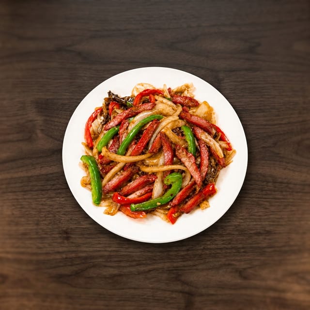 Shredded Pork with Garlic Sauce.