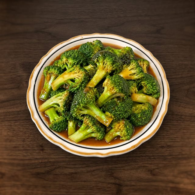 Broccoli with Oyster Sauce.
